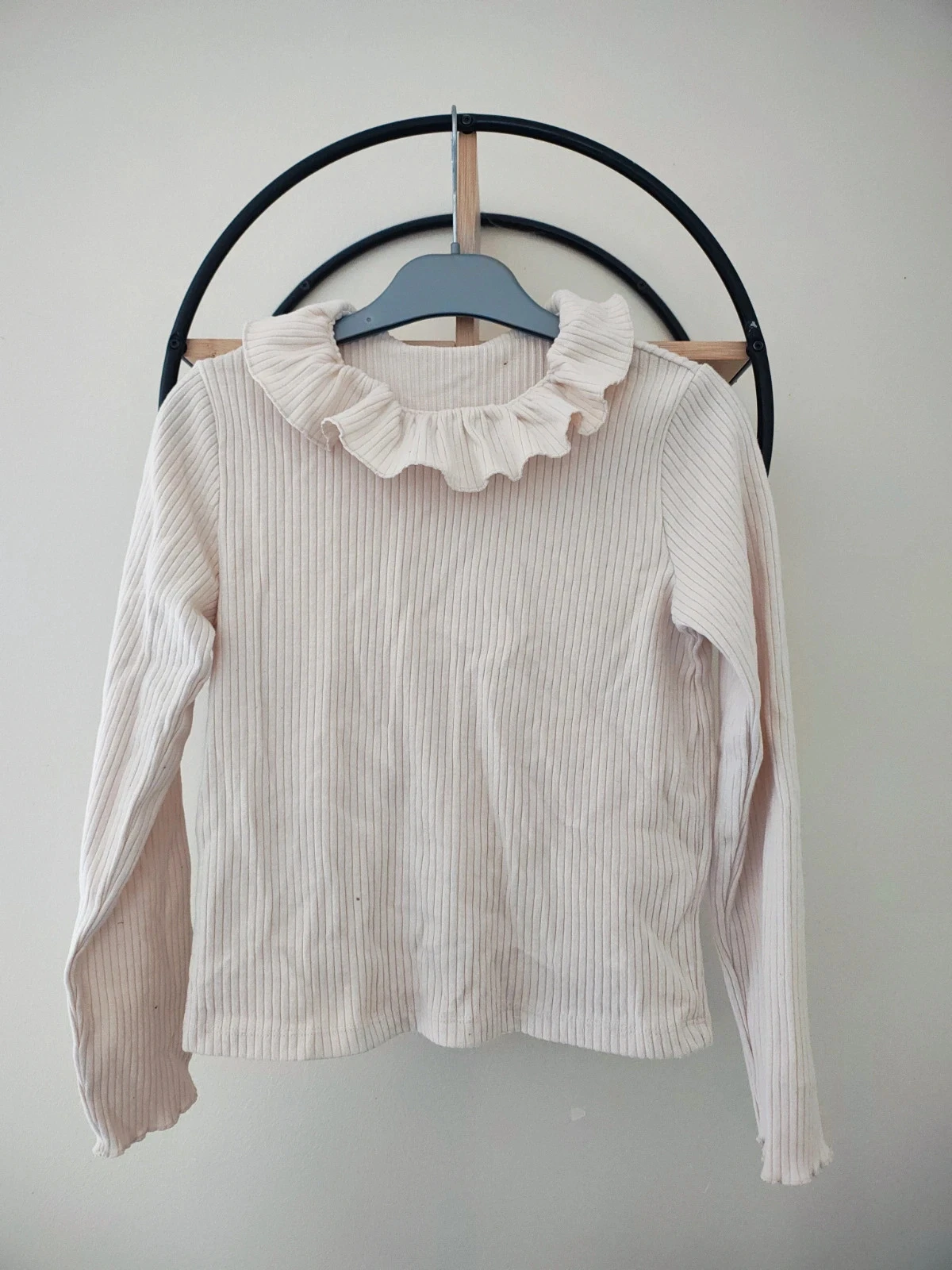 9 ans teeshirt a col crème beige